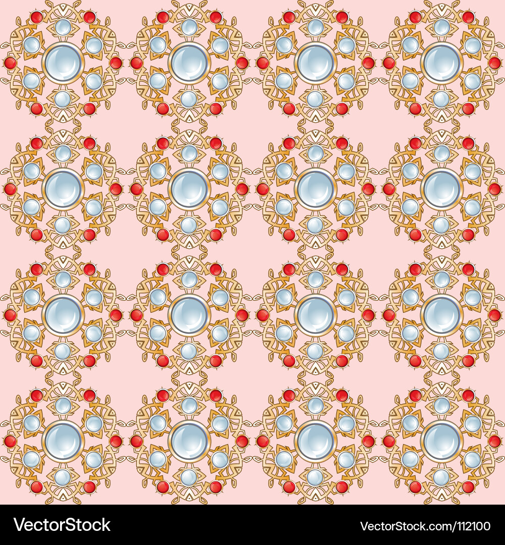 Ornate Scroll Pattern Background vector image