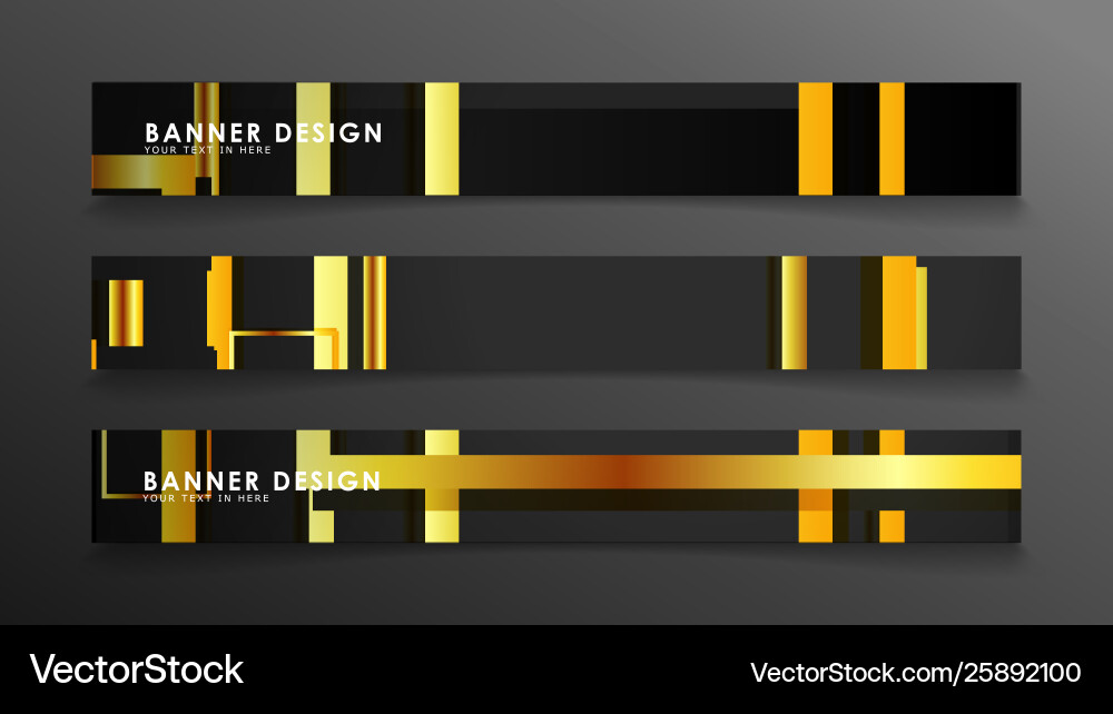Set a banner with rectangular background Vector Image