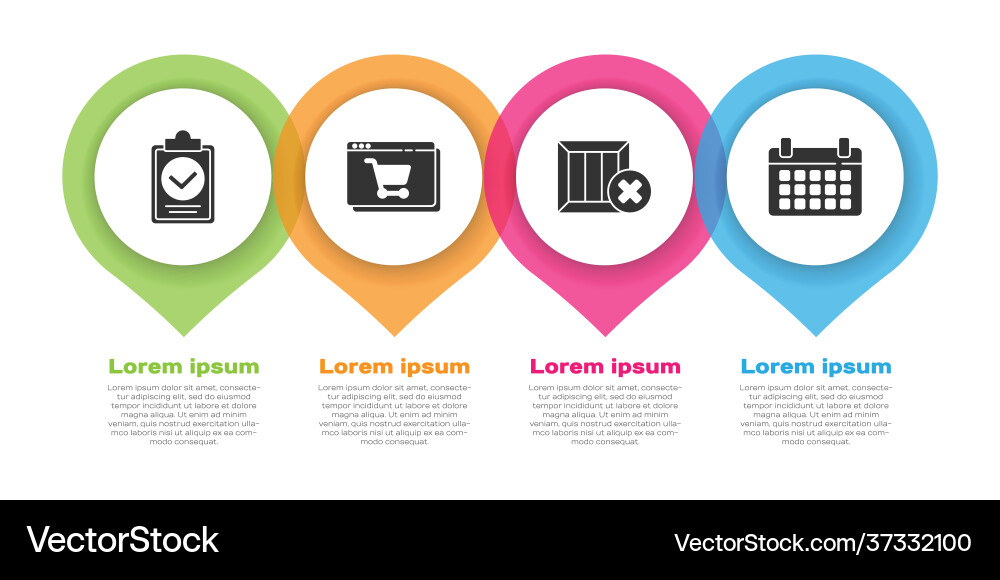 Set verification delivery list clipboard Set verification delivery list clipboard vector image