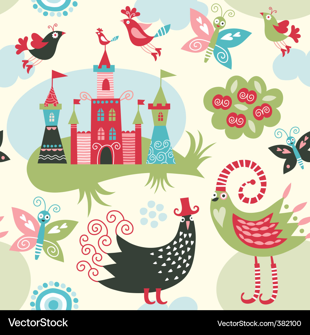 Whimsical Animal Pattern vector image