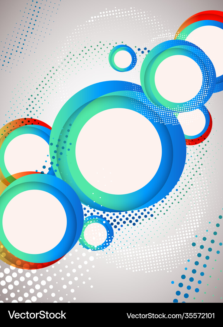 Abstract Circle Pattern Vector Image