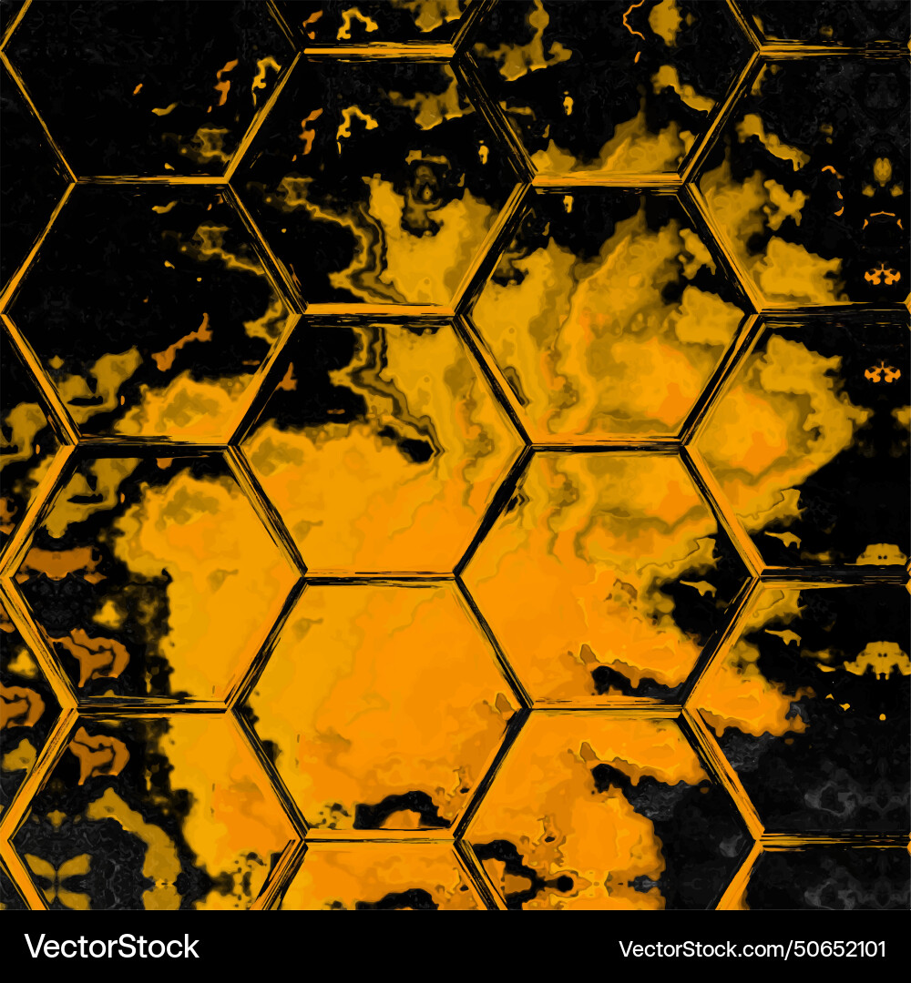 Abstract hexagon background colorful geometric Vector Image