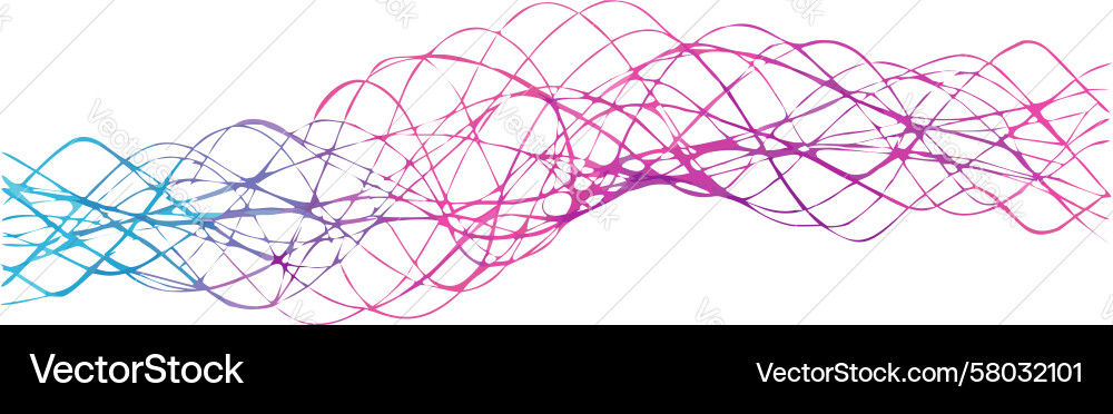 Abstract Linear Wave Pattern Vector Image