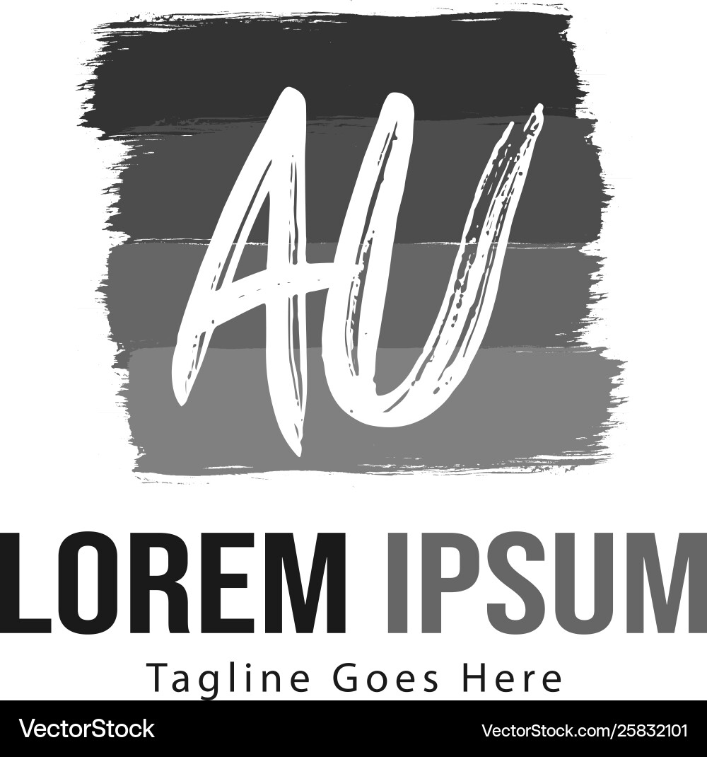 Au Letter Logo Design kreative moderne Buchstaben Au Letter Logo Design kreative moderne Buchstaben vektorbild