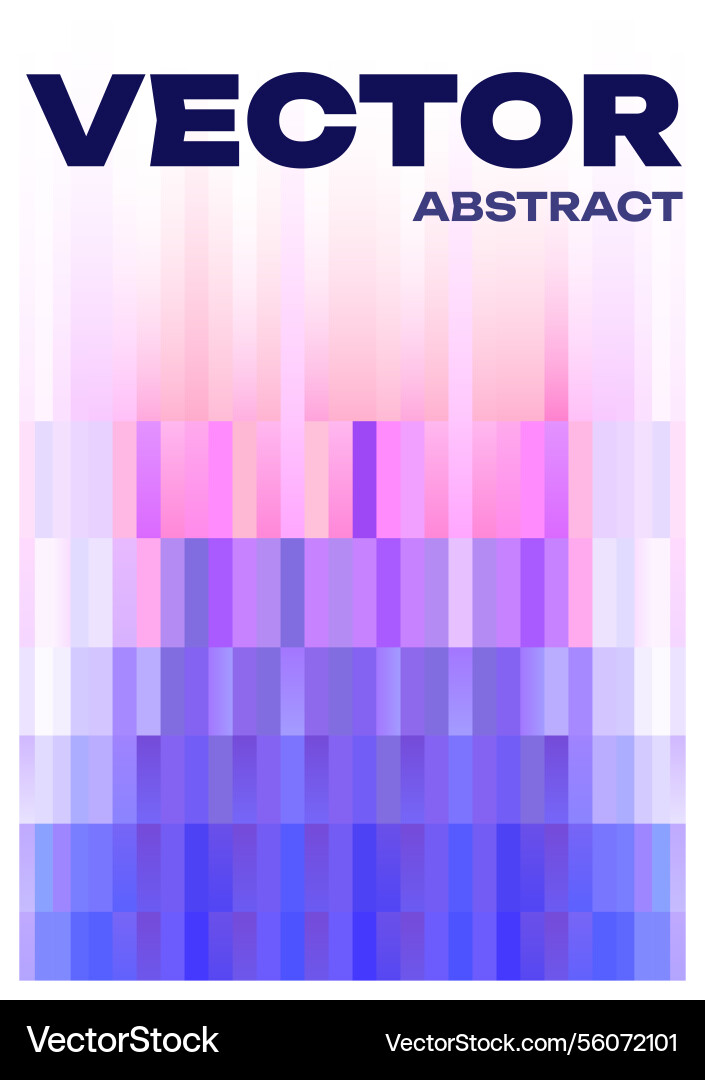 Digital gradient background with colorful blocks vector image