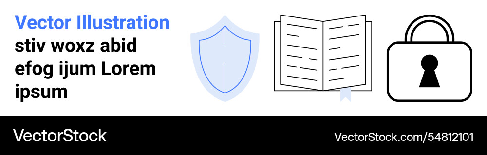 Digital security and privacy with shield document Digital security and privacy with shield document vector image
