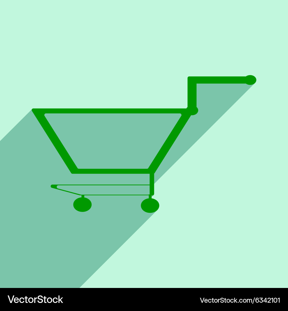 Flat with shadow icon and mobile application vector image