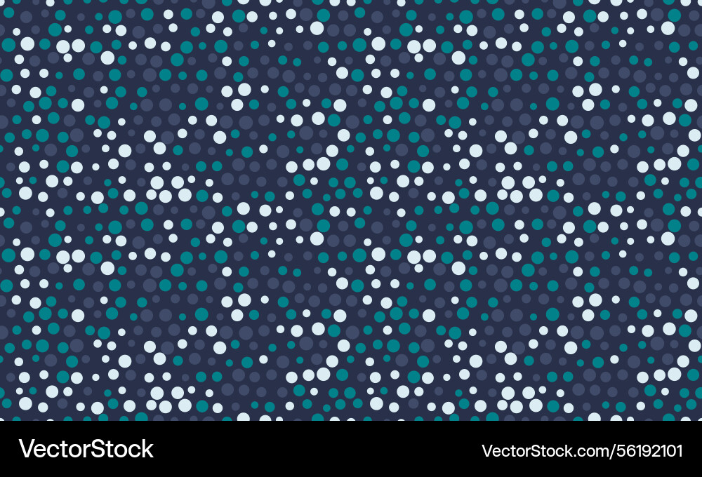 Geometric polka dot pattern with round spots Vector Image