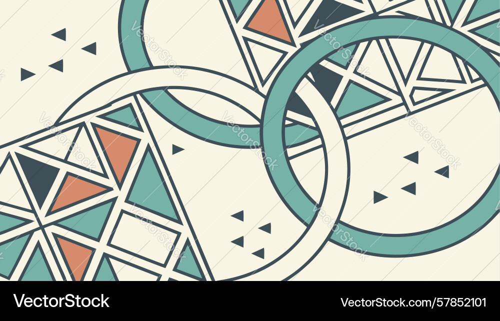 Intricate abstract geometric pattern design Vector Image