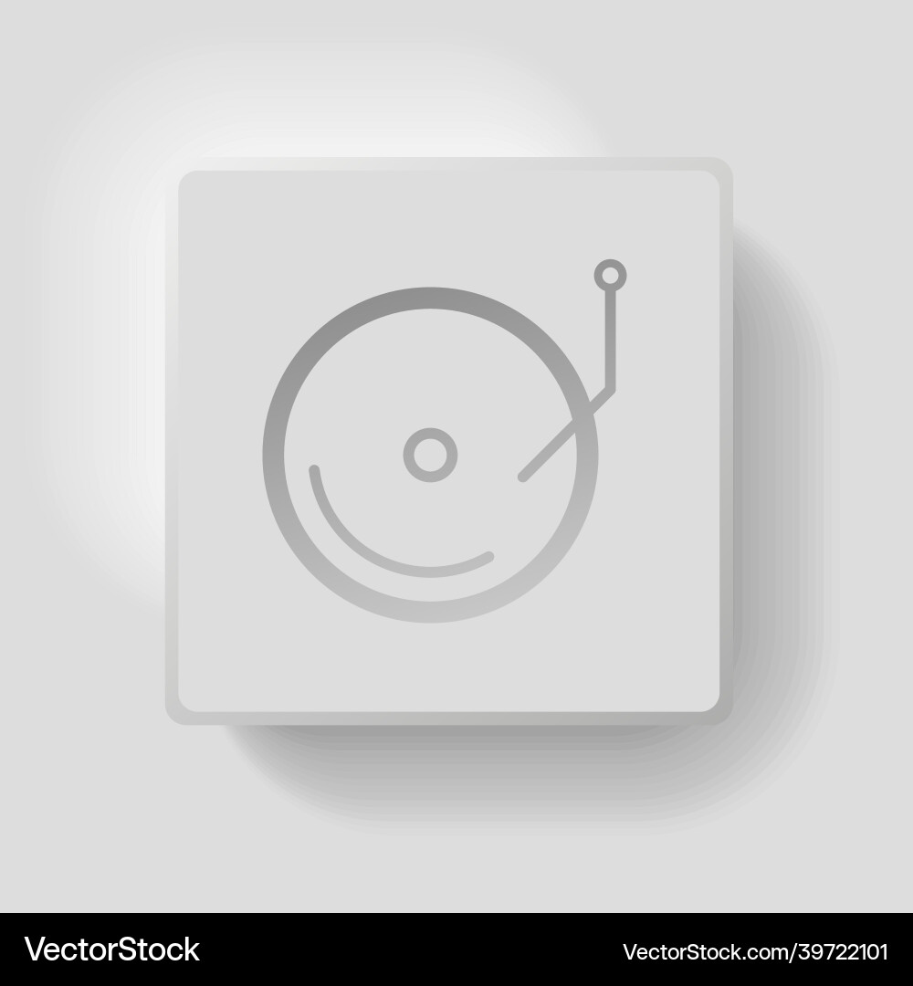 Music button design element for your website page Music button design element for your website page vector image