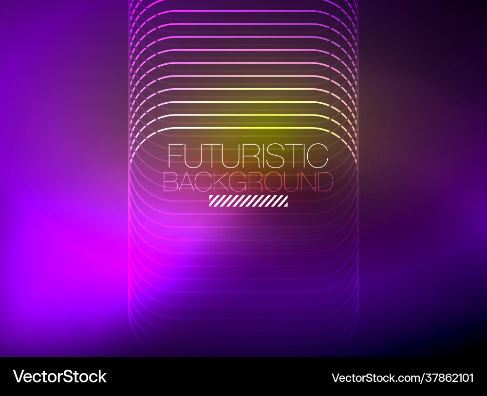Neon color square shape lines abstract background Neon color square shape lines abstract background Vector Image
