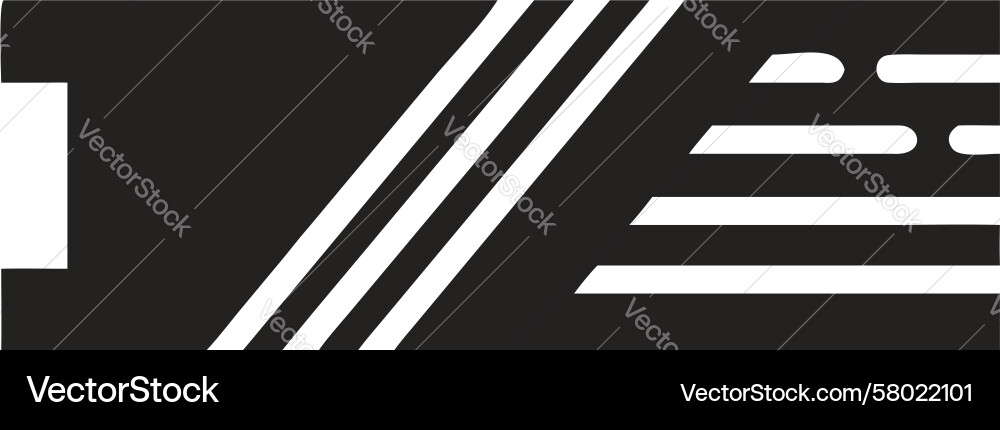 Parallel Lines Track Motif Vector Image