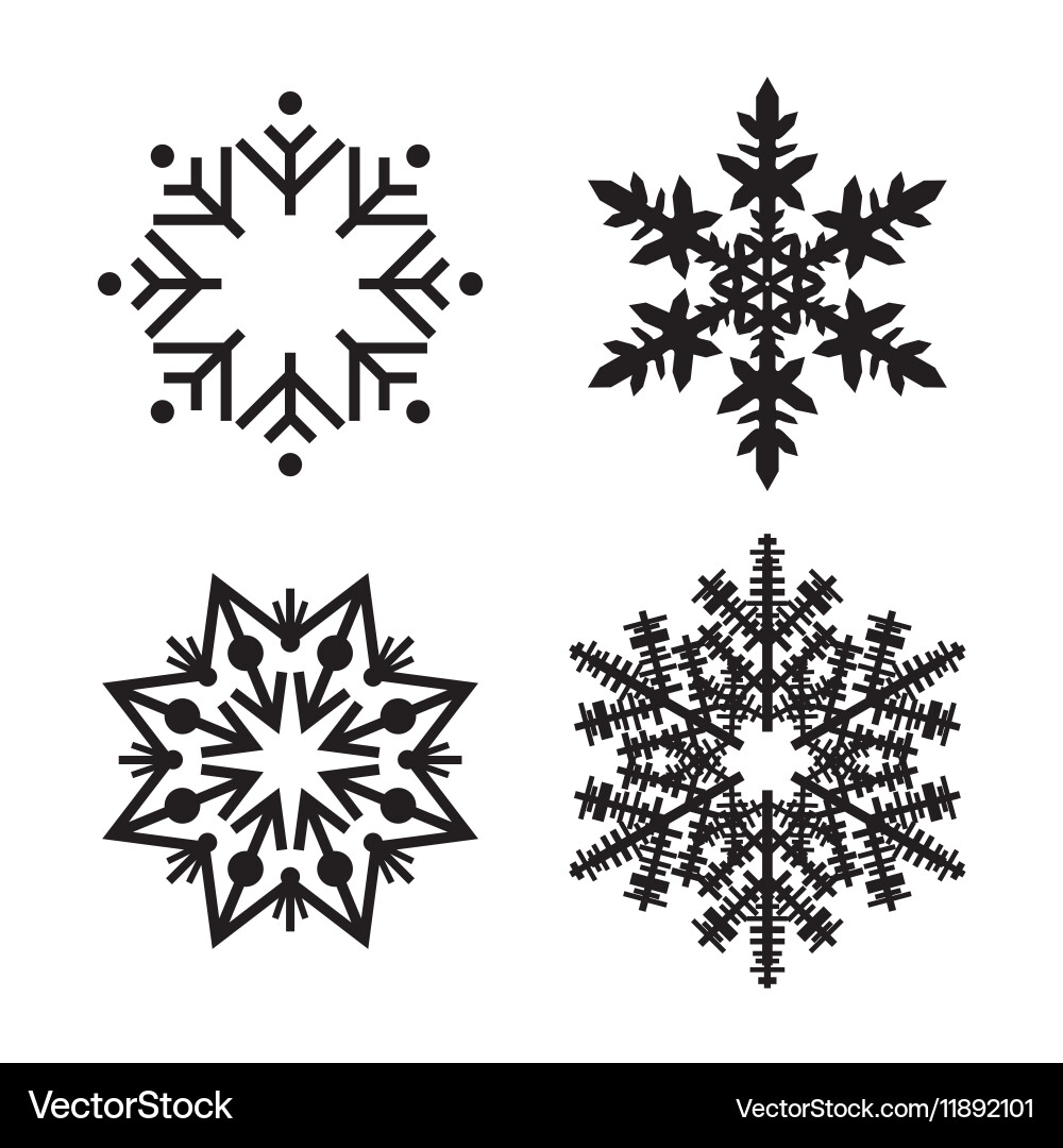 Snowflake simple icon isolated on white background vector image