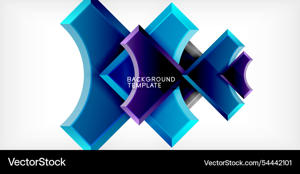 Square arrow shapes with round elements Square arrow shapes with round elements vector image