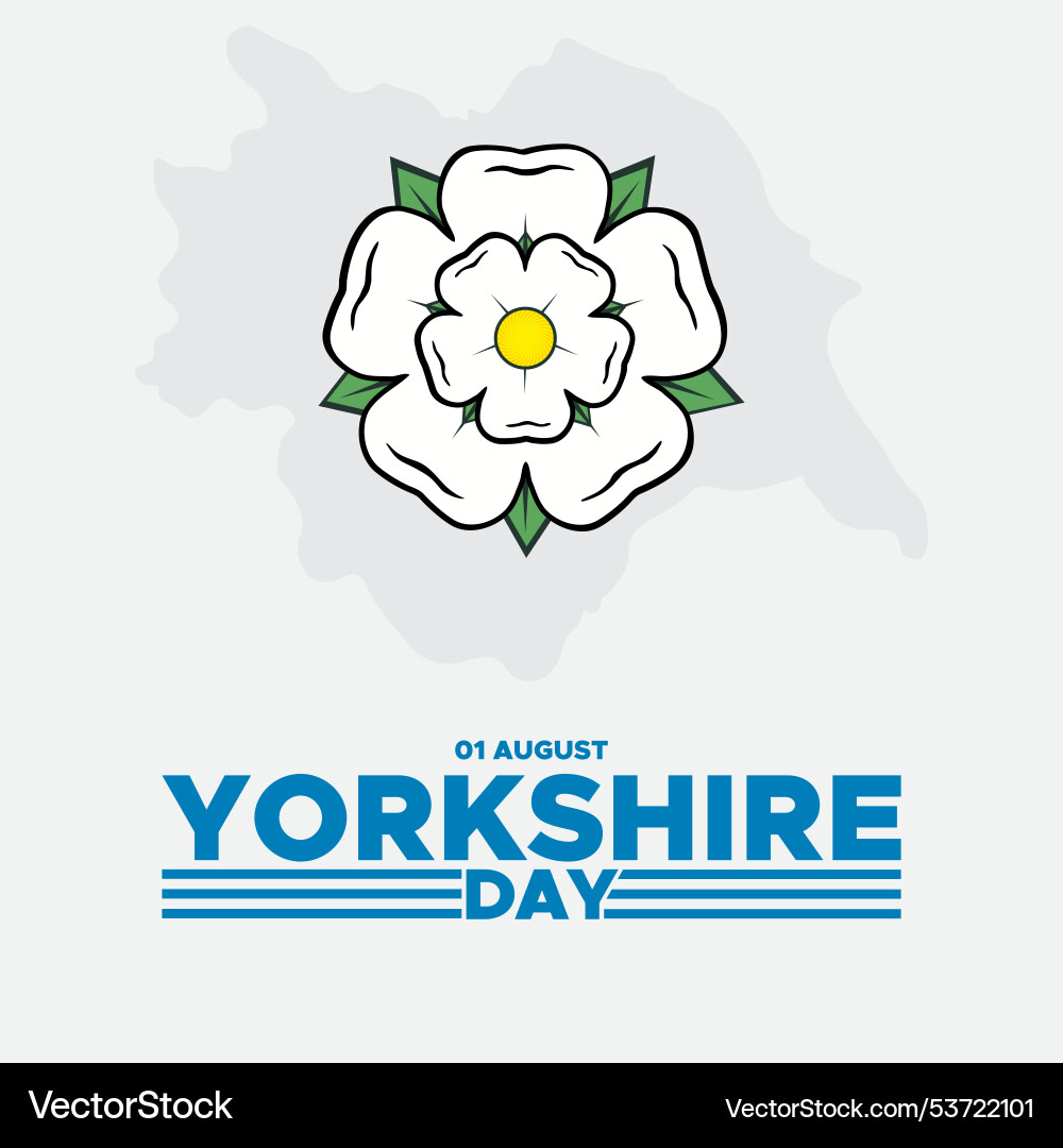 Yorkshire day held on 01 august yorkshir Yorkshire day held on 01 august yorkshir Vector Image