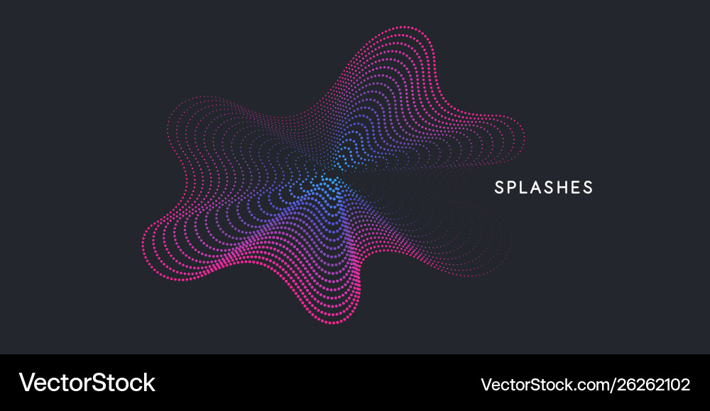Abstract background with dynamic waves vector image