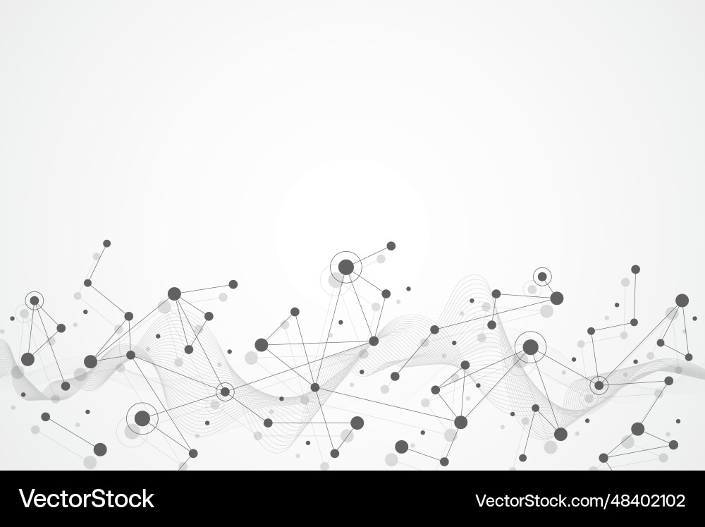 Abstract technology dot and line connection Abstract technology dot and line connection vector image