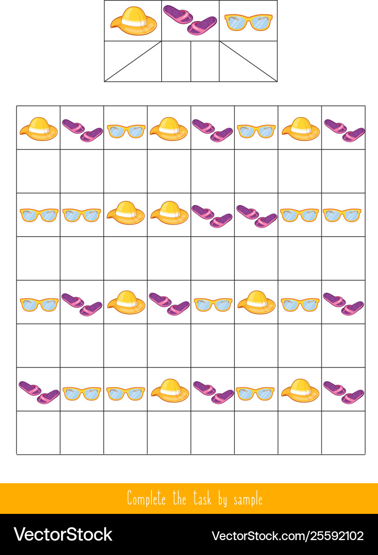 Complete task sample Vector Image