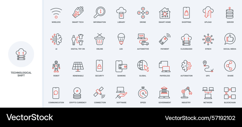 Development and automation of new services vector image