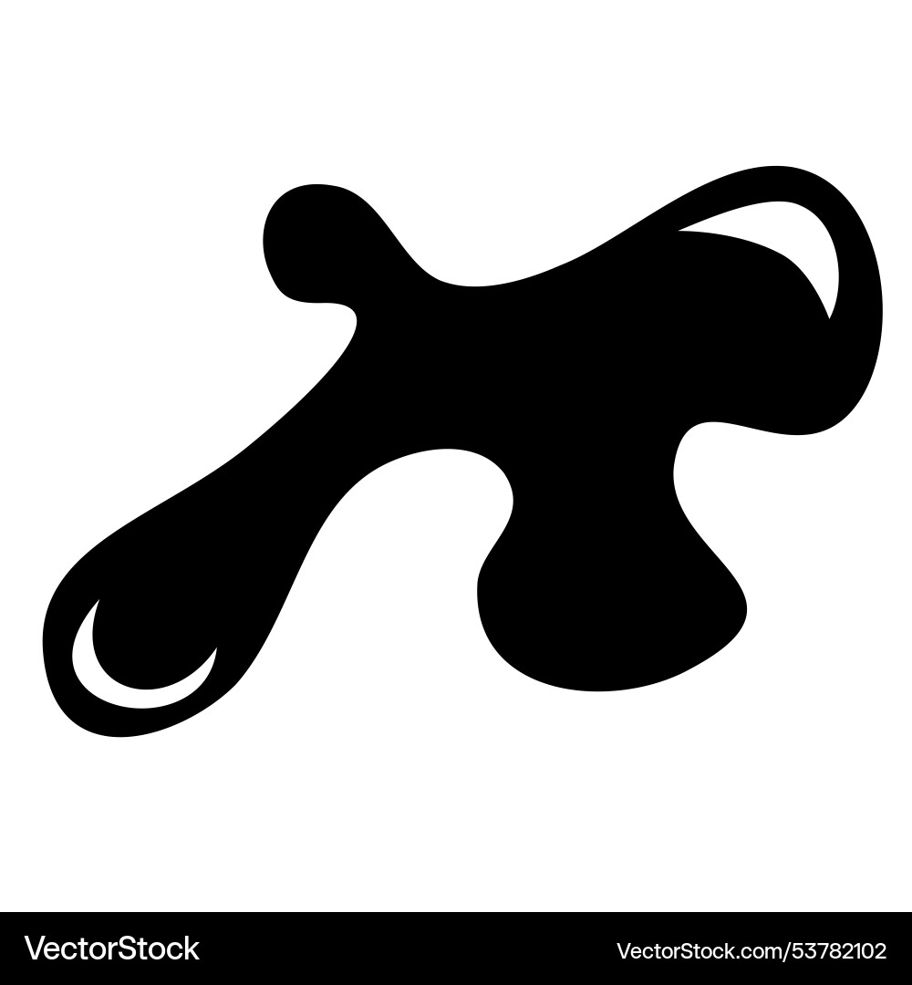 Splash abstract shape simple hand draw sketch Vector Image
