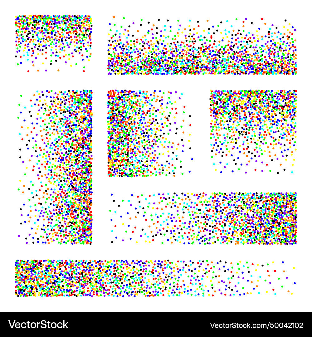 Stipple pattern dotted rectangular design Stipple pattern dotted rectangular design vector image