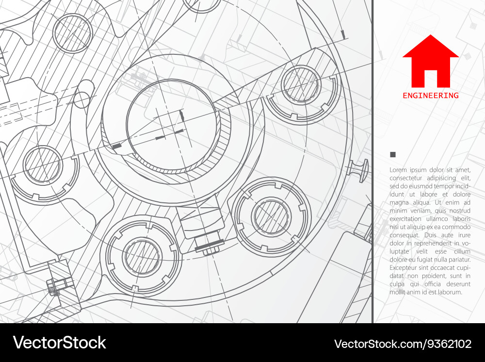 Technical Blueprint Background vector image