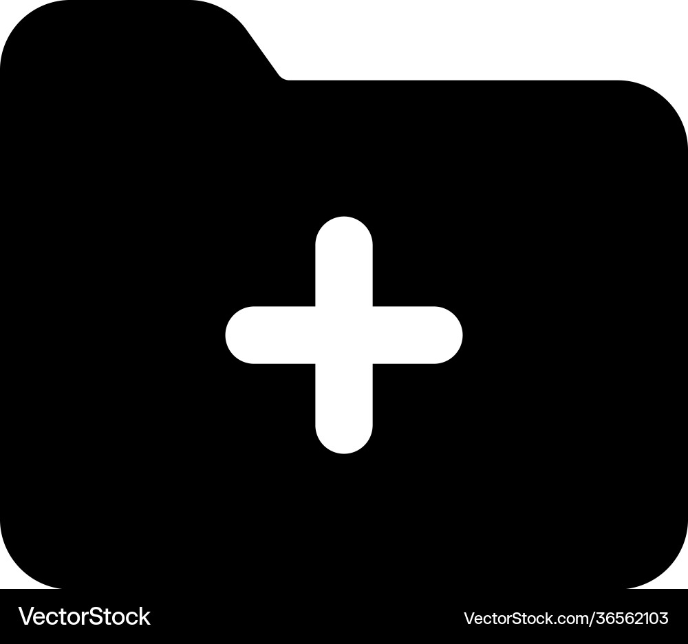 Add folder vector image