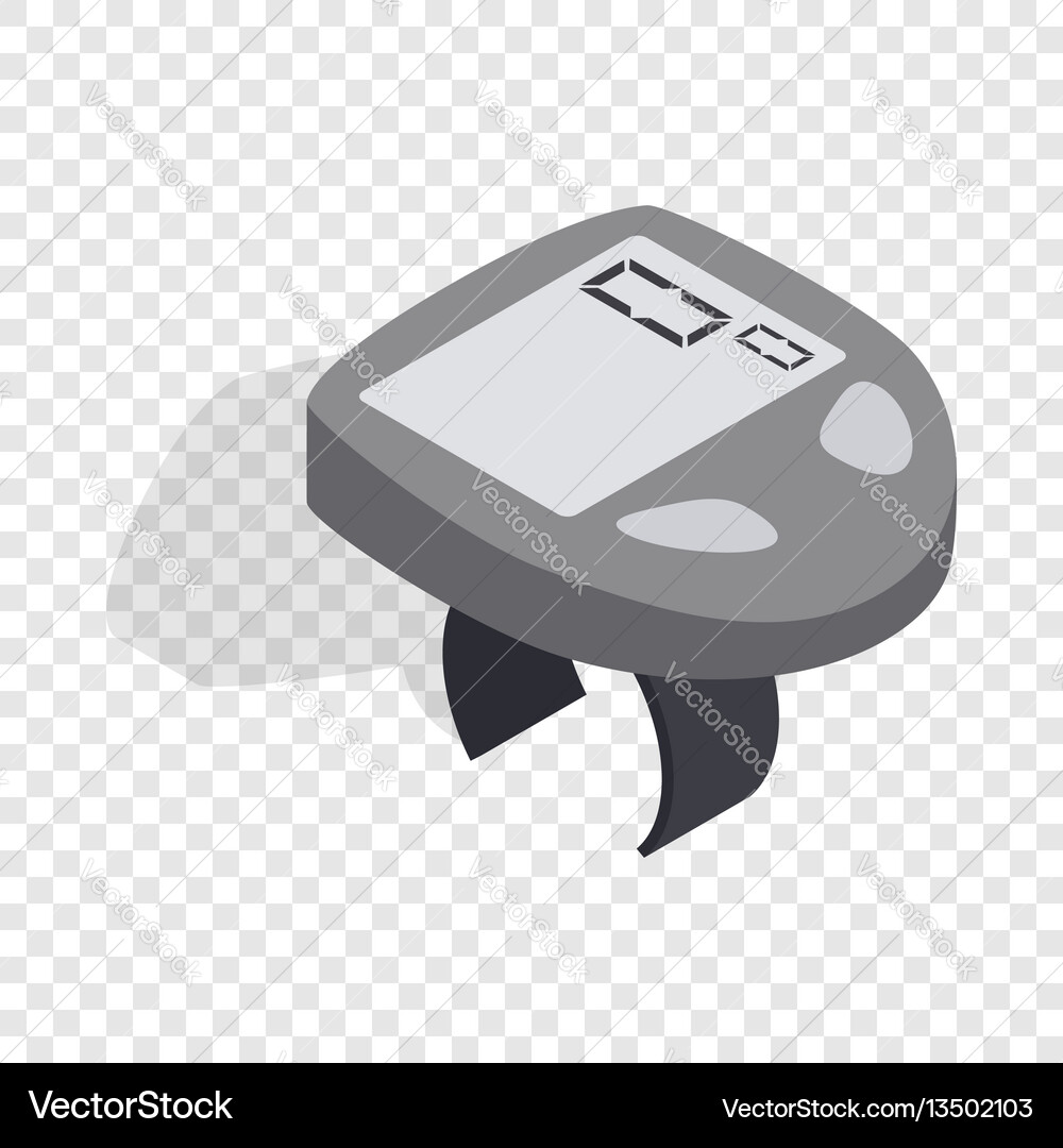Bicycle speedometer computer isometric icon Bicycle speedometer computer isometric icon Vector Image