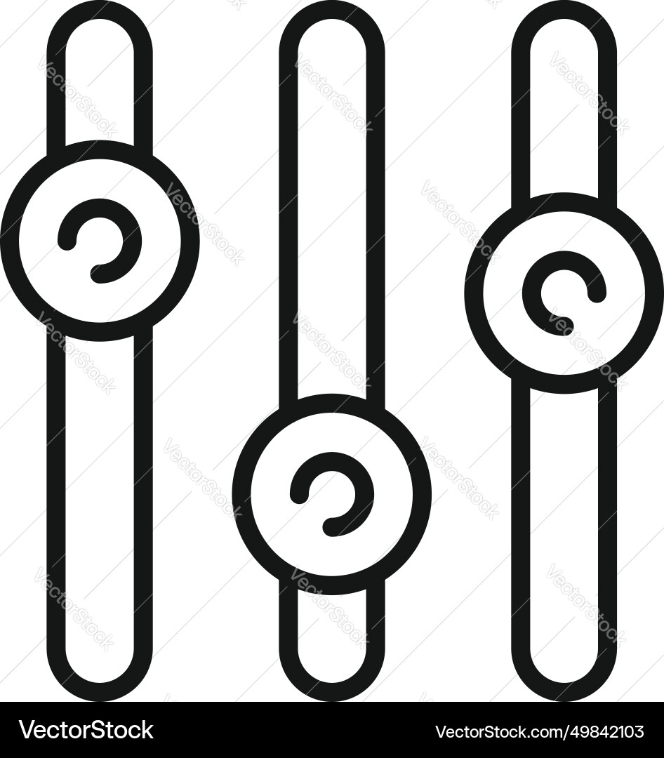 Clever content filter icon outline Vector Image