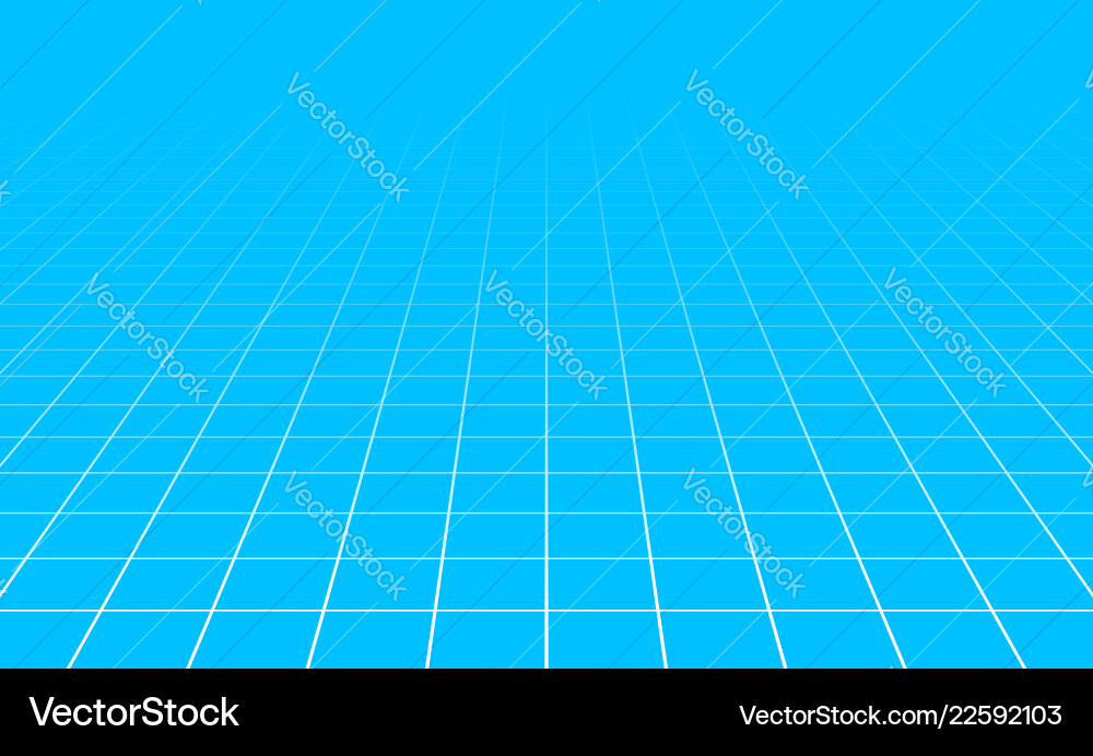 Fading and vanishing grid mesh 3d abstract Vector Image