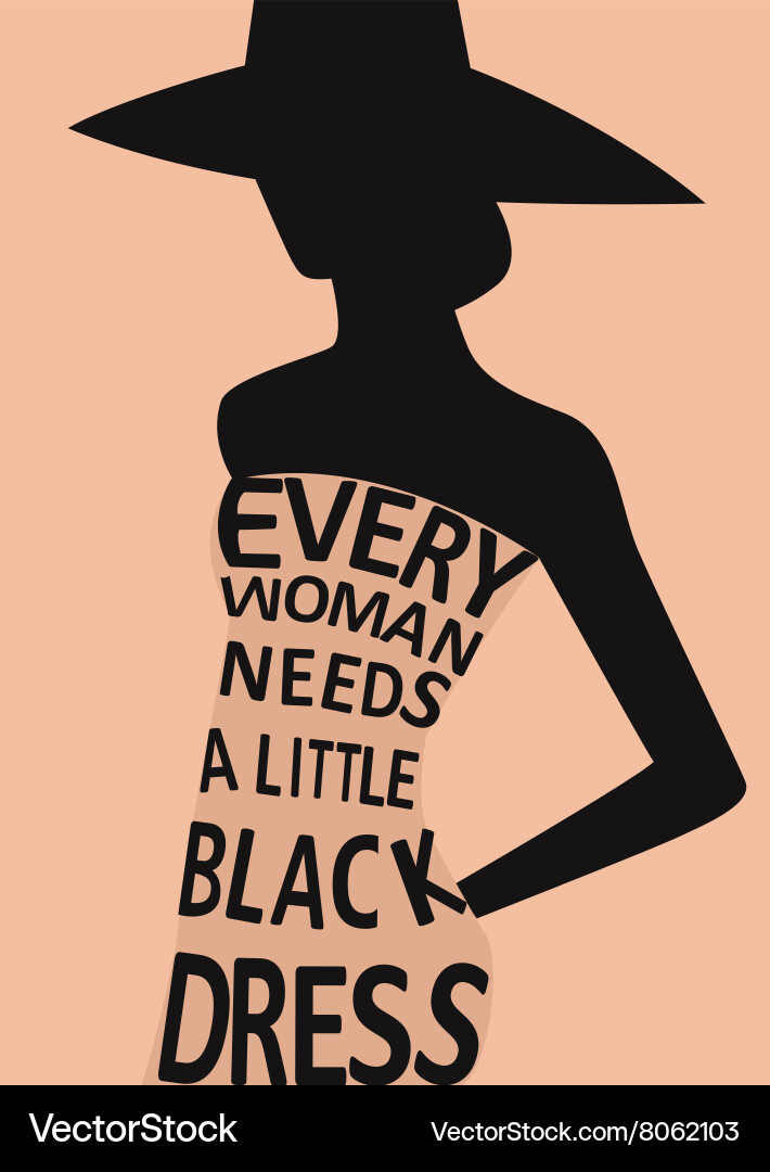 Fashion Quote Dress Pattern – Royalty-Free Vector
