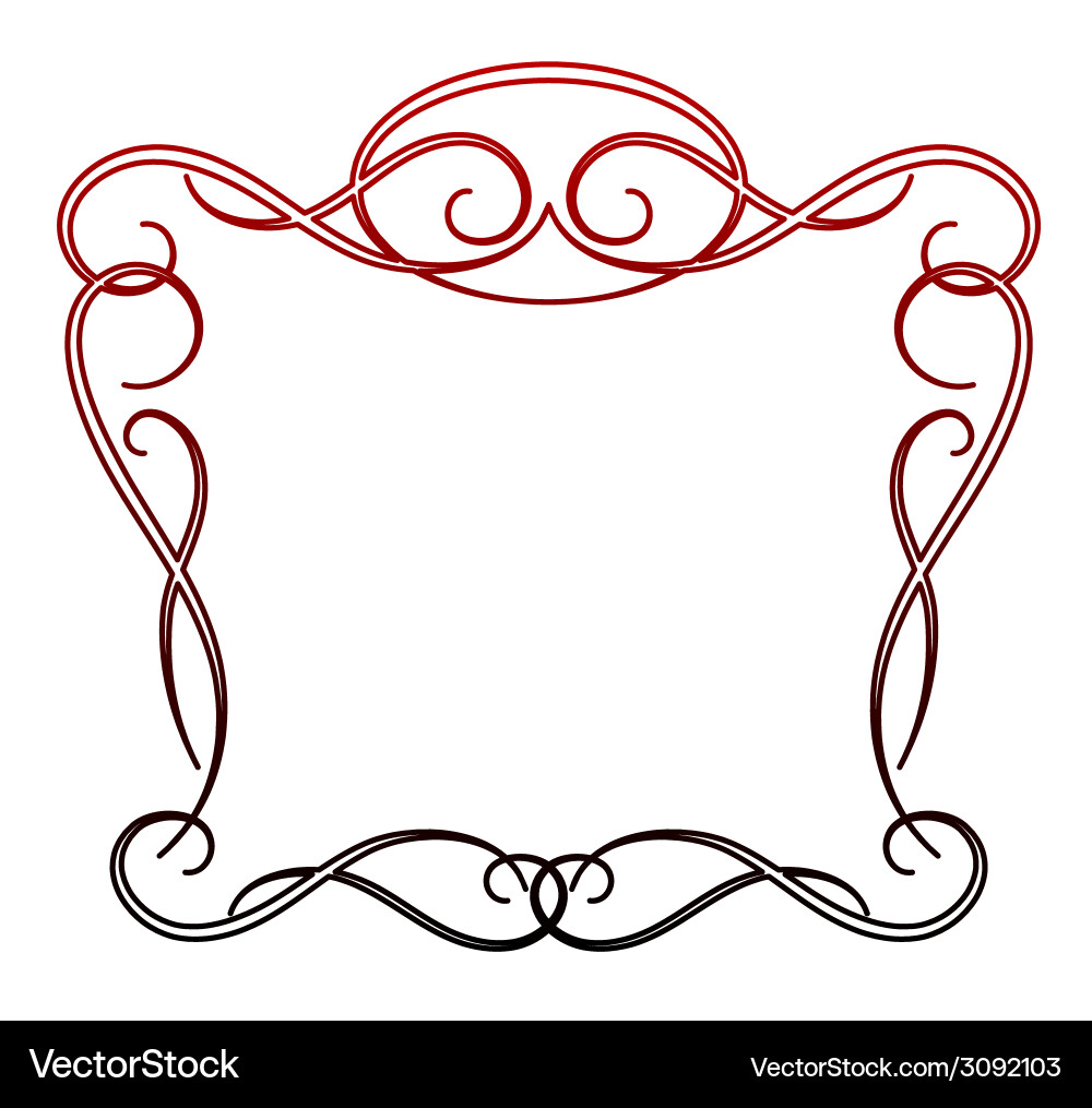 Frame retro vector image
