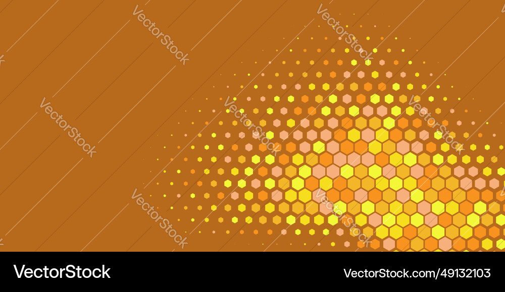 Geometric abstract hexagon multi color background Vector Image