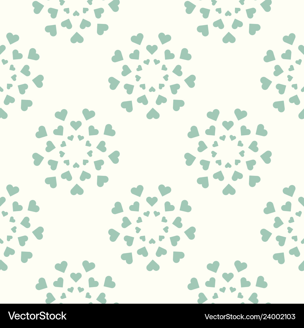 Heart Pattern Seamless Repeat vector image