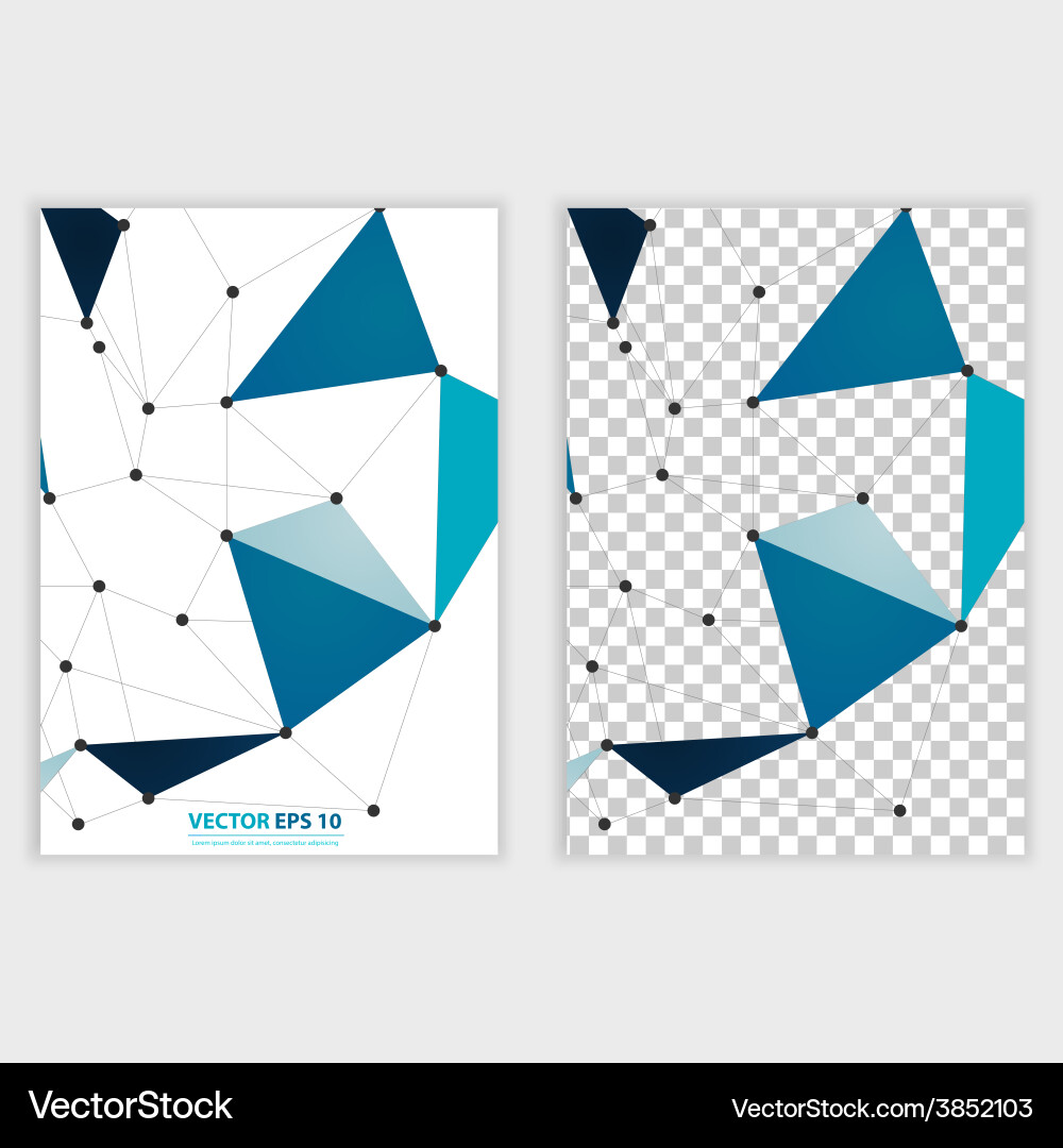 Network background abstract polygon vector image