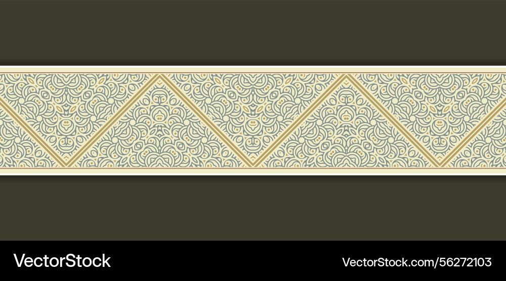 Ornamental pattern border design template Ornamental pattern border design template vector image