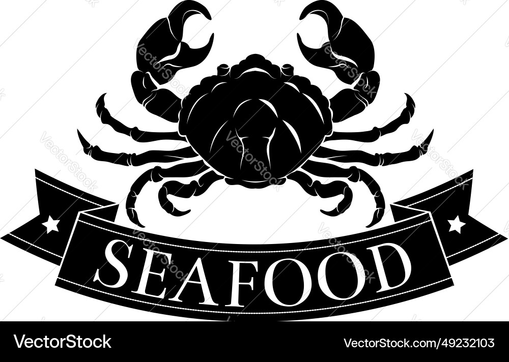 Seafood crab icon Vector Image