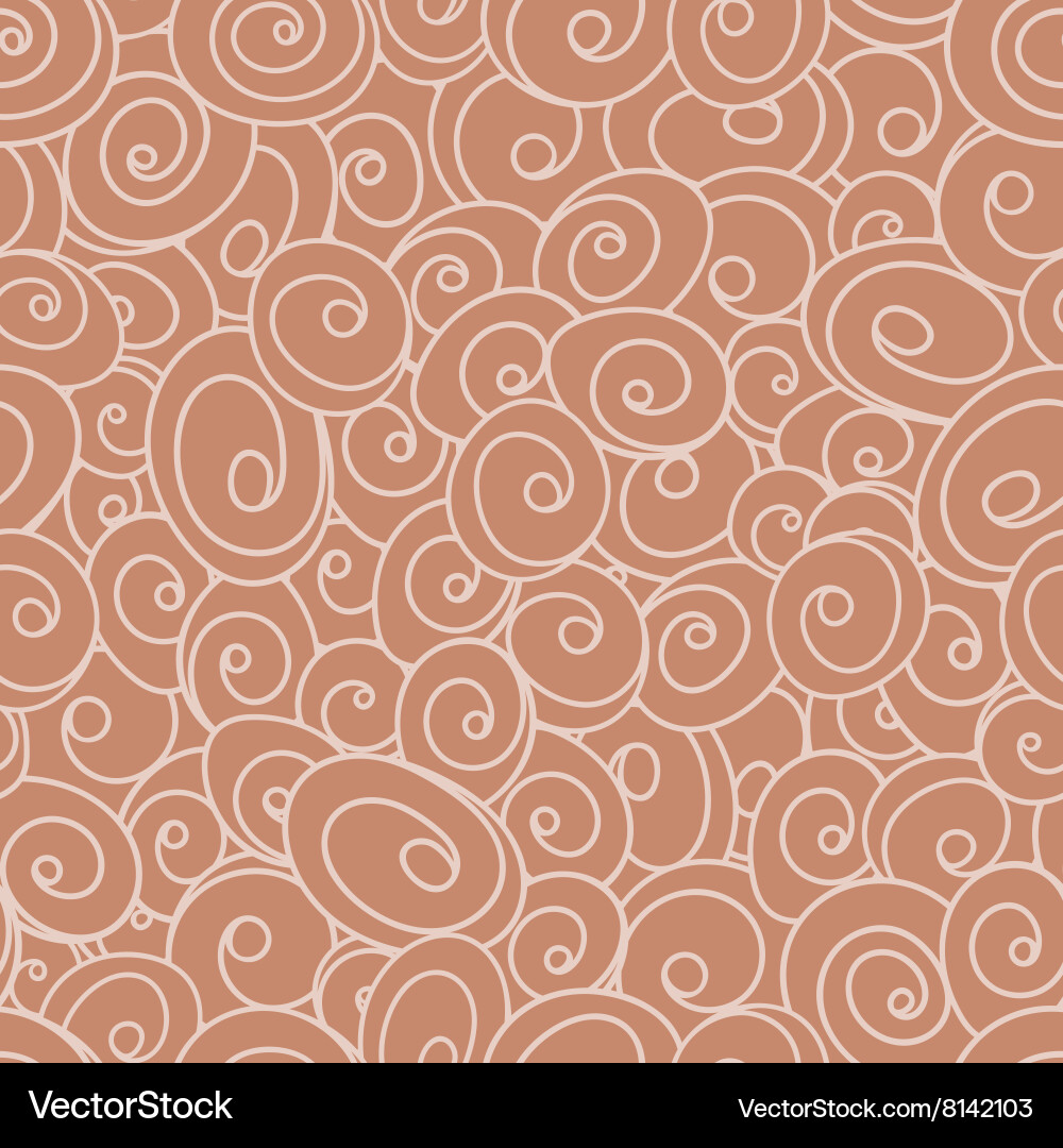 Seamless pattern from circles spirals vector image