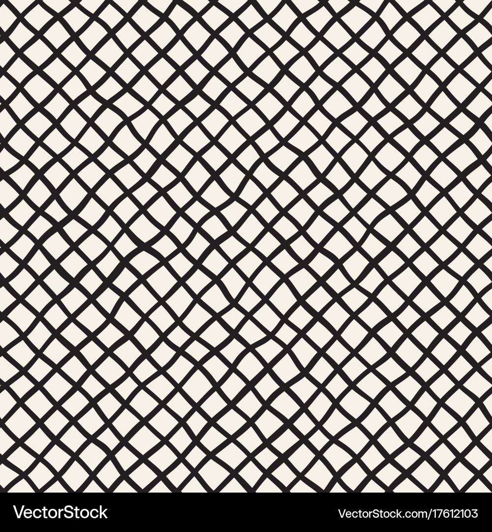 Seamless pattern with hand drawn waves abstract vector image