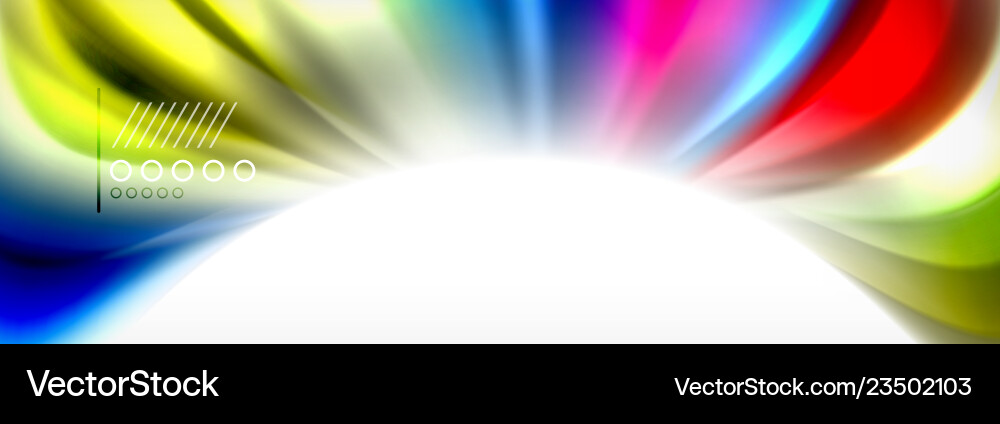 Smooth liquid blur wave background color flow Vector Image