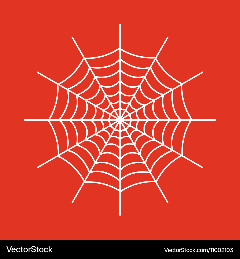 Spiderweb icon web symbol flat vector image