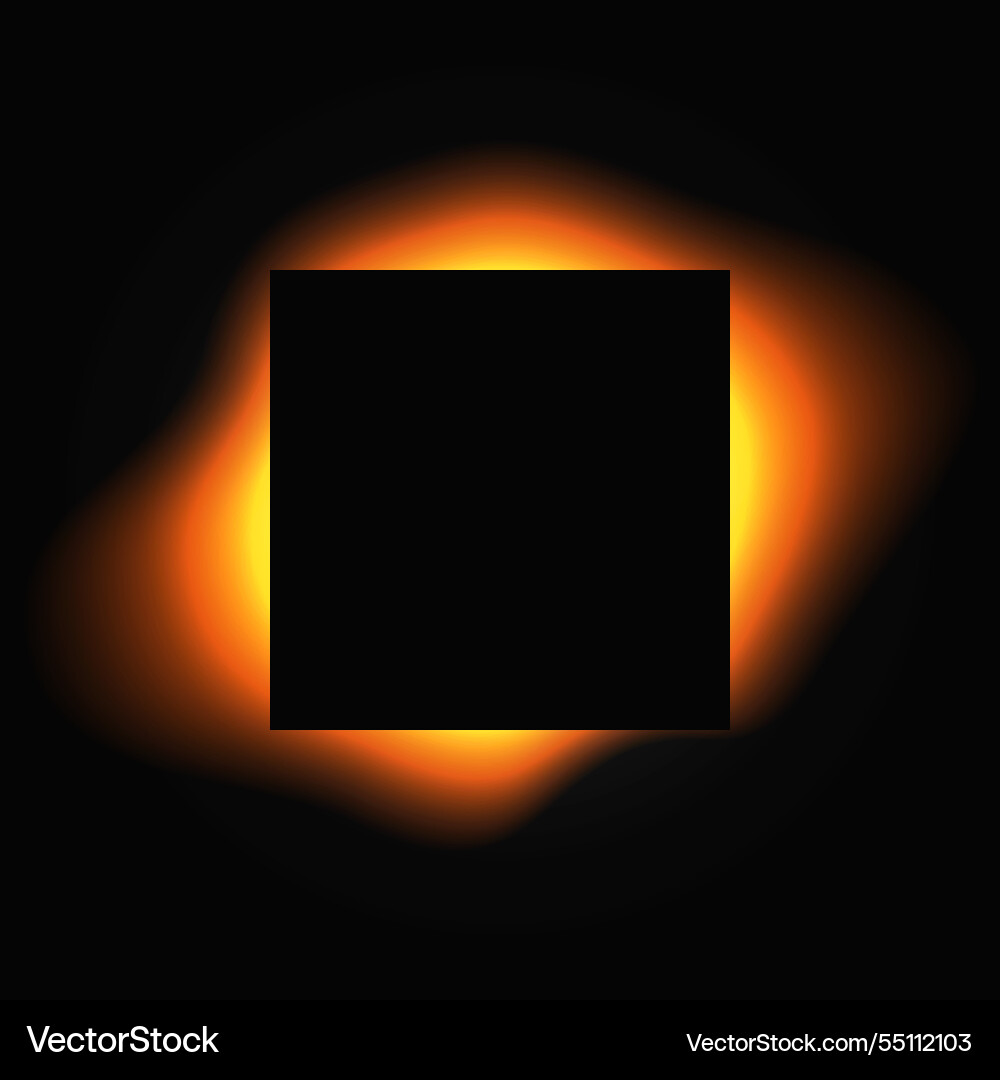 Square illuminate light frame with color gradient Square illuminate light frame with color gradient vector image