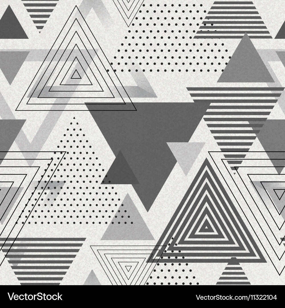 Geometric Triangle Pattern Vector Image