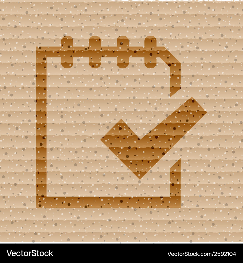 Notepad paper documents flat modern web button vector image