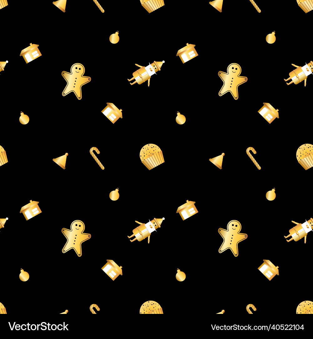 Rounded corner christmas object pattern created Rounded corner christmas object pattern created vector image