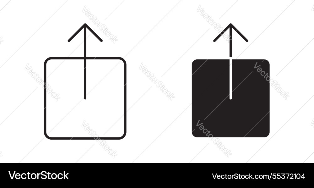 Share icon set in thin line for web Share icon set in thin line for web vector image