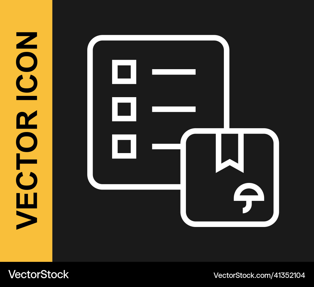 White line verification of delivery list clipboard White line verification of delivery list clipboard Vector Image