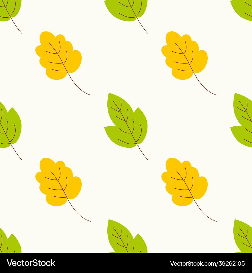 A pattern of autumn leaves with twigs on light A pattern of autumn leaves with twigs on light vector image