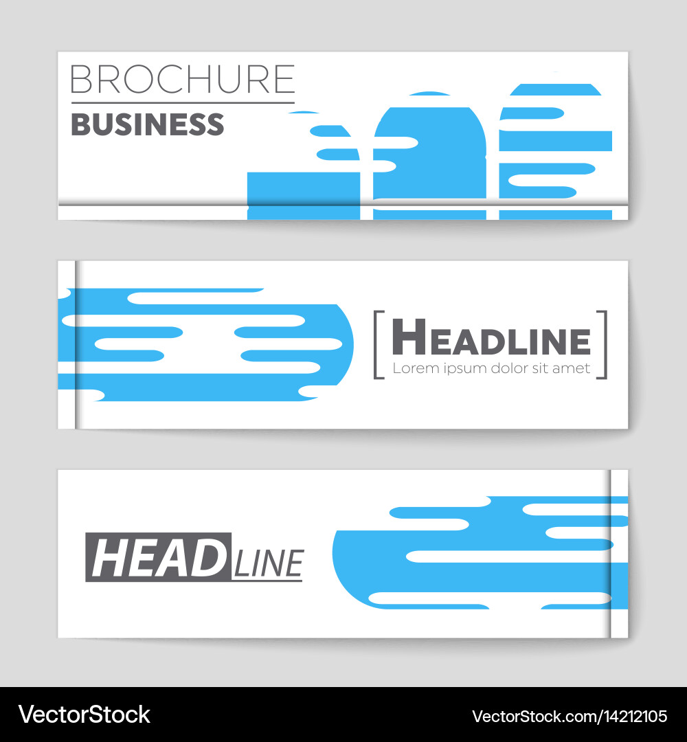 Abstract layout background set for art vector image