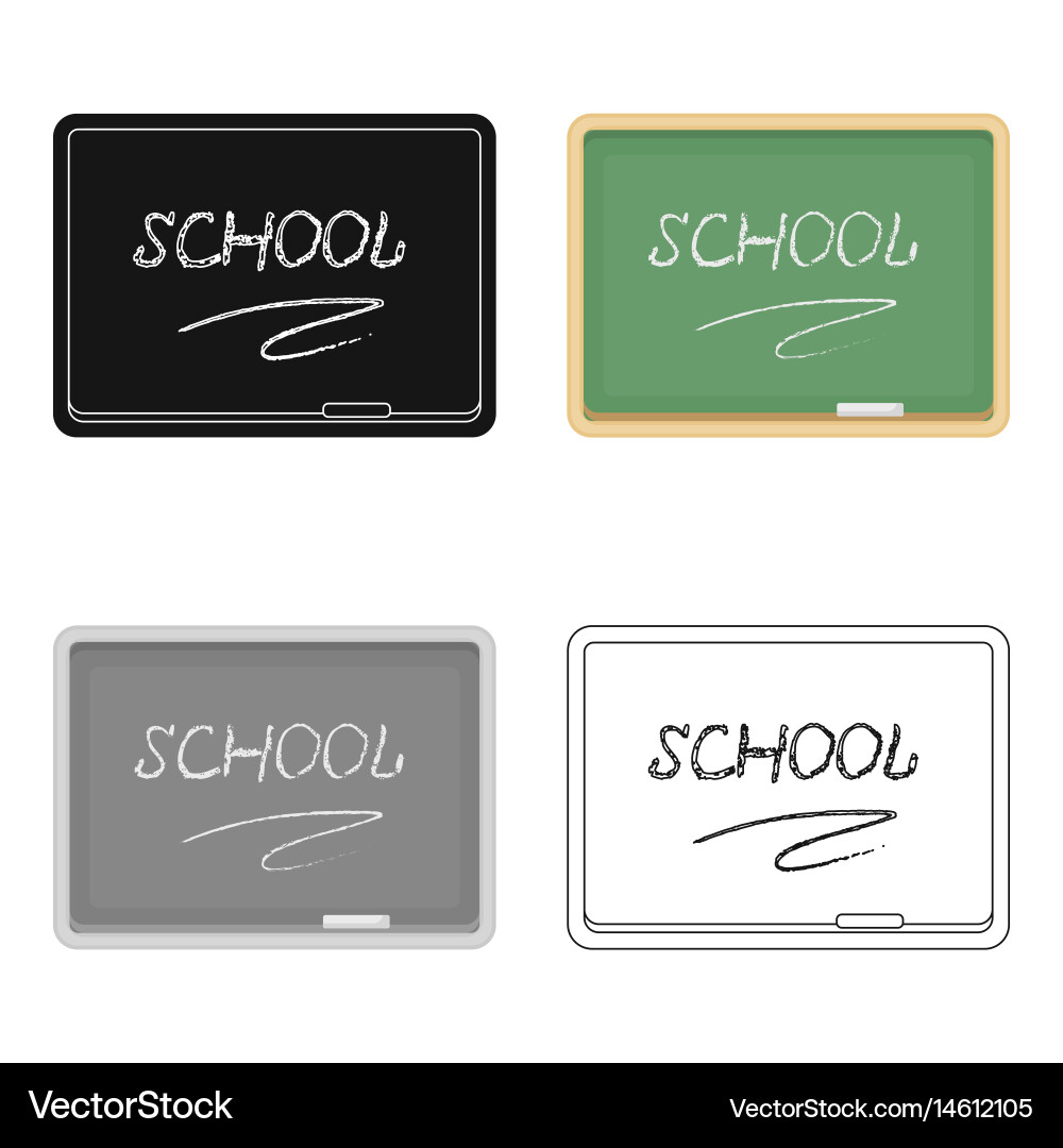 Blackboard with chalk and pointer board vector image